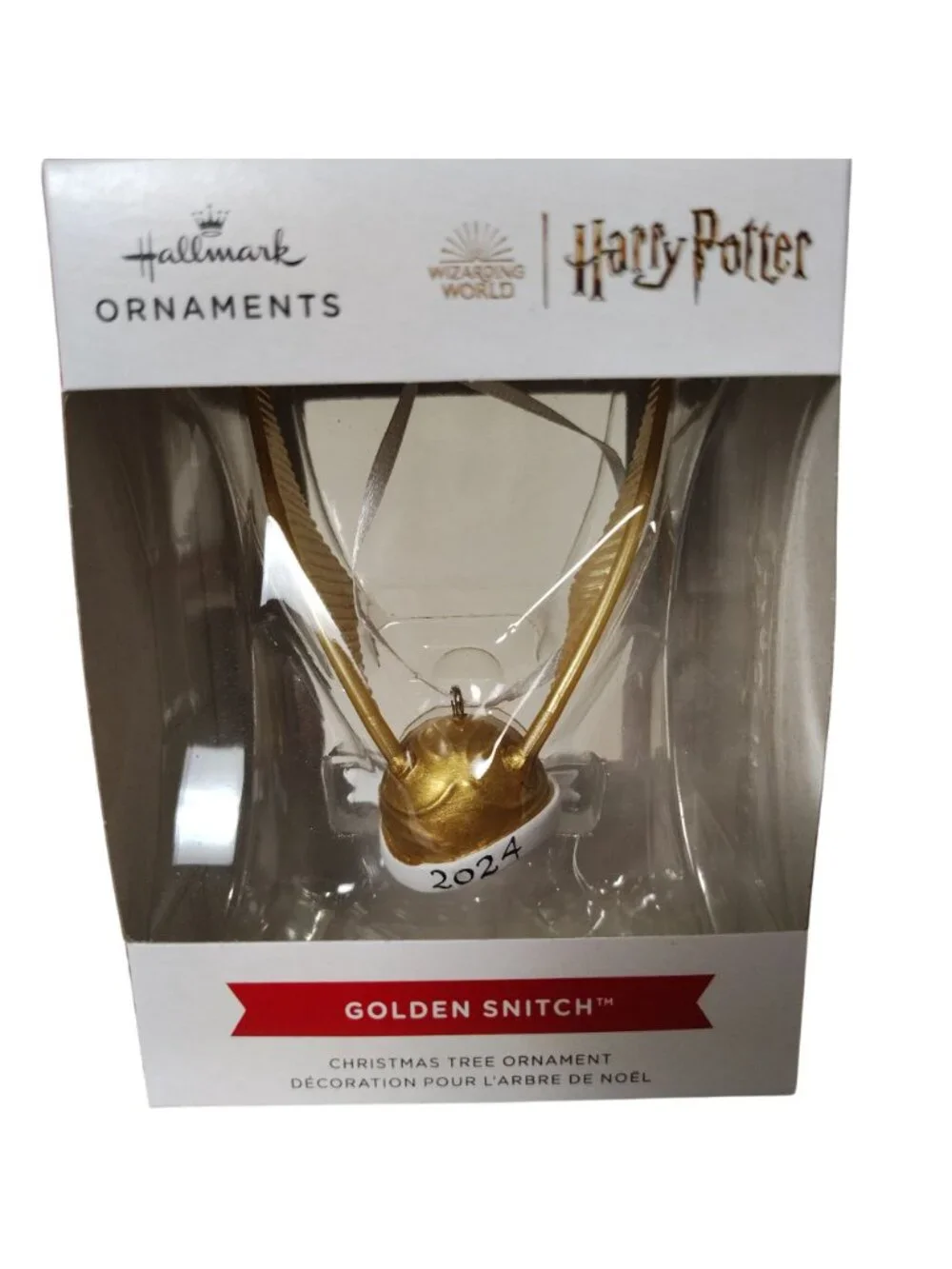 Hallmark Harry Potter Golden Snitch 2024 Christmas Tree Ornament
